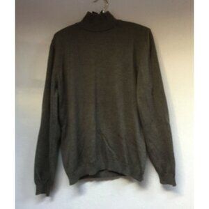 Studio 121 Womens Small Extrafine Merino Wool Mock Sweater Pullover Brown Italy